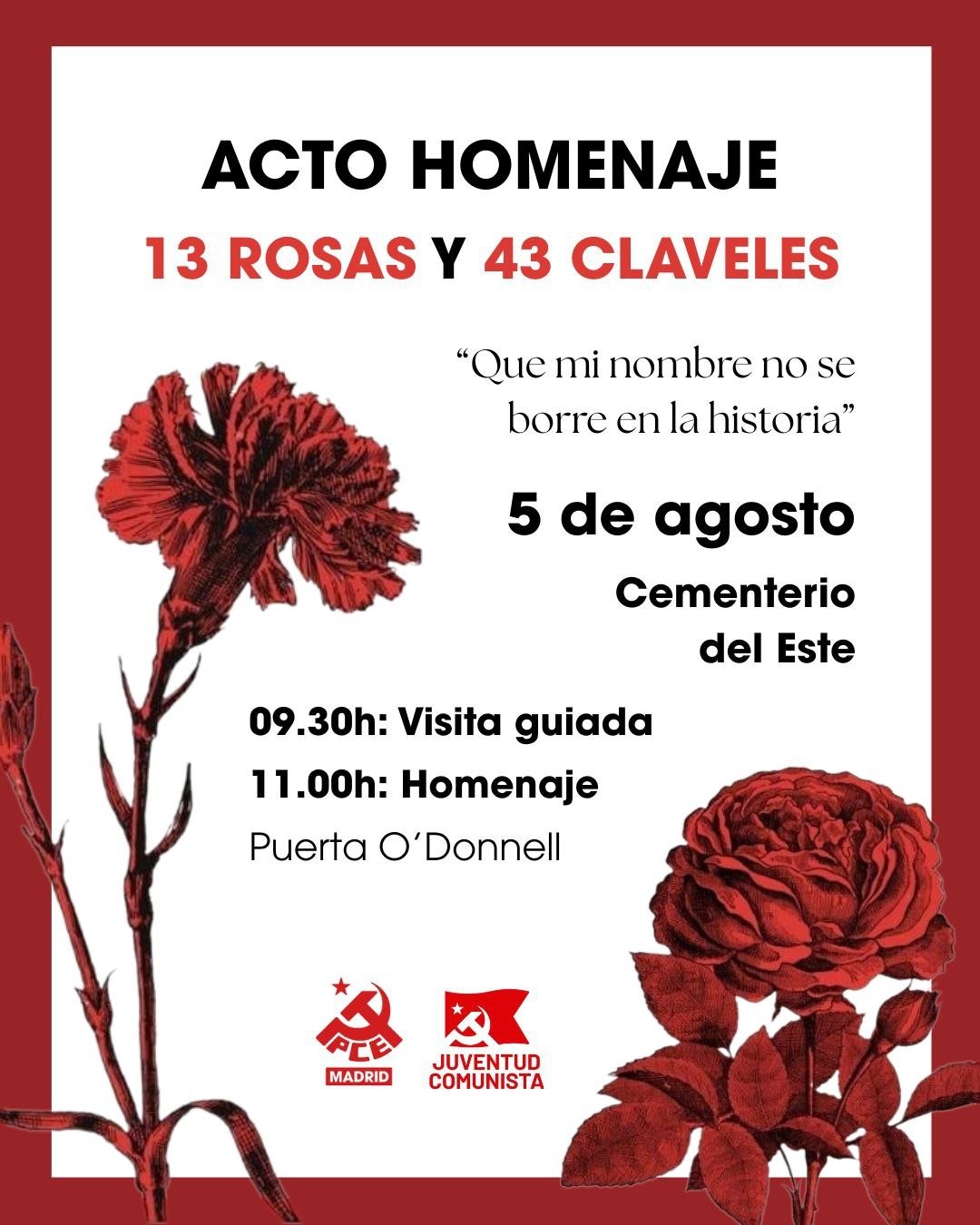 homenaje 13 rosas